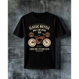 Comvicho Classic Bicycle Legendary Baskılı Oversize Tişört - Siyah