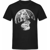 Comvicho Harry Potter 4 Baskılı Siyah Tişört - XL