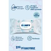 Confy Sensitive Bebeklere Özel Islak Mendil 120 Yaprak