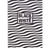 Container Black On White Wave 16.5x23.5 cm 20 Yaprak siyah Defter
