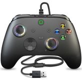 Controller PC, Wired USB Gaming Controller for PC 10 and Steam Gaming Platforms, PC Game Controller Joystick with Dual-Vibration, Turbo, Programmable, RGB LED Light and 3.5mm Stereoscopic Jack