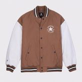 Converse Varsity Graphic Erkek Kahverengi Dik Yaka Ceket