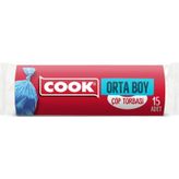 Cook Kokusuz Orta Boy Çöp Torbası 55X60 cm 15 Li Rulo