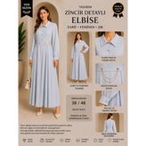 Çook Moda Boutique Elbise - 40 - Açık Mavi