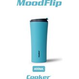 Cooker 400 ml 304 Paslanmaz Çelik Çift Kat Mavi Termos