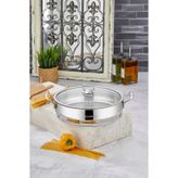 Cooker Paslanmaz Çelik 28 cm Basık Tencere, Gümüş