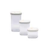 Cooknkeep Pull Box Kavanoz Saklama Kabı Seti Bulut - 3 Parça Beyaz