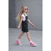 CoolCix KRM NAKIŞLI kız çoçuk MODEL PAMUKLU Kot Salopet BAHÇIVAN - TŞORT YOKTUR