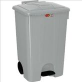 Çöp Kovası Pedallı 85 Litre - Gri