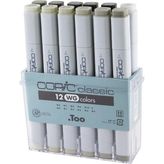 Copic Marker Set 12'li Set Sıcak Gri Renkler