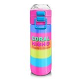 Coral High 500 ml 31986 Kids Renkli Çizgili Pipetli Paslanmaz Çelik Termos