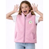 Coredra Çocuk Peluş Yelek - C610 - 6 - 7 Yaş - Pembe