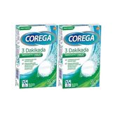 Corega 3 Dakikada Diş Protezi Temizleyici 2x30'lu Tablet