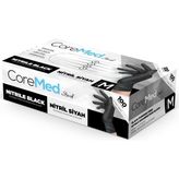 Coremed Nitril Pudrasız Eldiven Siyah Medium 100'Lü