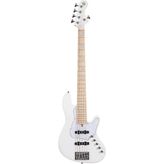 Cort Njs5wht Bass Gitar, 5 Telli, Çantalı, Beyaz