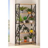 Cosargroup Metal Geniş 5 Raflı Çiçeklik Saksı Standı Saksılık Modern Tasarım Çiçeklik 160X70 Cm Çam (BÜYÜK)