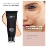 Cosmetics Luminous Moisturizing 02 Natural Beige Nemlendirici Etkili Spf 15 Kapatıcı Fondöten