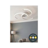 Cosmo Ceiling Tasarım Led Avize Beyaz- 3 Renk Modlu Yatak Odası Koridor Plafonyer Avize