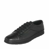 Costo Shoes EU1840 Siyah Deri 4 Mevsim Büyük Numara Üst Kalite Erkek Ayakkabısı