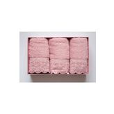 Cotton Box 3'lü Gipürlü Pudra Havlu Seti