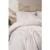 Cotton Box Cotton Keten Çift Kişilik Nevresim Takımı Basic Bej