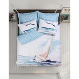 Cotton Box Maritime Sail Mavi Çift Kişilik Nevresim Takımı