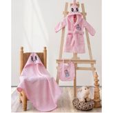 Cotton Box Unicorn Pembe Baby Bornoz Seti