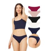 Cottonhill Pamuklu Basic Kadın Brezilya Külot 5'li Paket