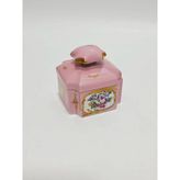 Couleuvre Limoges Çiçek Desenli Porselen Takı Kutusu 9x9x10cm