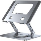Coverzone 360° Döner Metal Laptop ve Tablet Standı – Yükseklik Ayarlı, Ergonomik, Katlanabilir, 17 inç’e Kadar Uyumlu, Isı Dağılım Tasarımlı, Taşınabilir Laptop Notebook Tutucu | ZR747