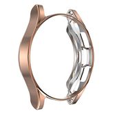 Coverzone Samsung Galaxy Watch 4 Classic 46mm için Watch Gard 02 Koruyucu Silikon Kılıf, Rose Gold