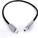 Coverzone Type-C to Mikro USB Kablosu, USB Tip C - Mikro B OTG Kablosu Erkek - Erkek Şarj Kablo, 25 Santimetre Kablo (ZR796-25cm Kablo)