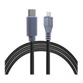 Coverzone Type-C to Mikro USB Kablosu, USB Tip C - Mikro USB OTG Kablosu Erkek - Erkek Şarj Kablo, 1 Metre Kablo (ZR797-1m Kablo)