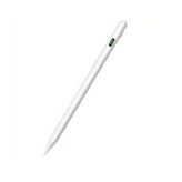 Coverzone Universal Dokunmatik Stylus Kalem LED Göstergeli Manyetik Gövdeli Type-C Şarjlı Hassas Uçlu Çizim ve Not Alma Kalemi Tüm Touchscreen Cihazlarla iPad ile Uyumlu | ZR61 (Beyaz)