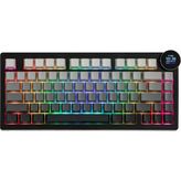 CoverZone White Peach Switch Kablosuz Manyetik Oyuncu Klavyesi 8k Hz 0.01MM Rt 0.125MS Gecikme Tft Ekran 10000MAH Rgb Bluetooth 5.0 2.4ghz Usb-C | Ajazz AK820 V2 - Black Ash