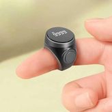 CoverZone ZR1201 | OLED Ekranlı Şarjlı Dijital Zikir Sayacı Parmak Yüzüğü, USB Type-C Şarjlı, Sıfırlama Özellikli, Ayarlanabilir Silikon Yüzük, Otomatik Kilitli Hd Sayaç - Siyah