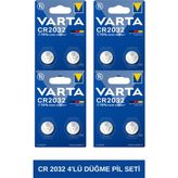 Cr 2032 Lityum Düğme Pil 4'lü Set