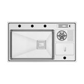 Crauf Lusso 1072 Inox Paslanmaz Çelik Eviye