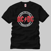 Crazy Ac Dc High Voltage Erkek Tişört - S - Siyah