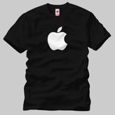 Crazy Apple Logo Erkek Tişört - M - Siyah
