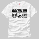 Crazy Bachelor Erkek Tişört - Beyaz