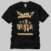 Crazy Black Sabbath Paranoid Erkek Tişört - M - Siyah