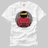 Crazy Bmw E46 Red Erkek Tişört - S - Beyaz