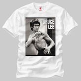 Crazy Bruce Lee Erkek Tişört - Beyaz