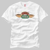 Crazy Central Perk Logo Erkek Tişört - M - Beyaz