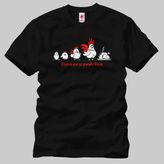 Crazy Chicken's Evolution Erkek Tişört - M - Siyah