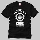 Crazy Coffee Code Erkek Tişört - S - Siyah
