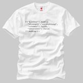 Crazy Coffee Javascript Erkek Tişört - XL - Beyaz