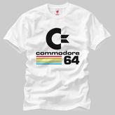 Crazy COMMODORE64 Colored Logo Erkek Tişört - Beyaz