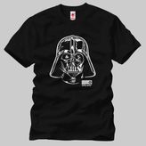 Crazy Darth Vader Mask Erkek Tişört - L - Siyah